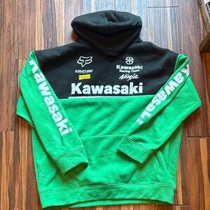 Racing Team Men's Green and Black Sweater
